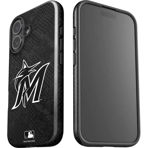 MLB Miami Marlins Dark Wash iPhone 16 Impact Case